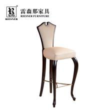 格美那 现代轻奢美式系列 客厅家具 实木皮艺吧椅 MC02-043